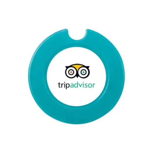 Round License Disc With Sticker - Turquoise